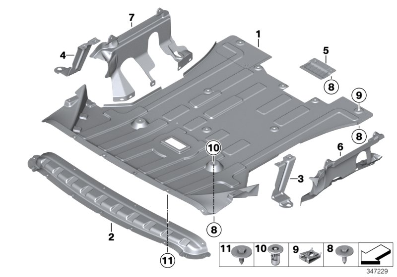 2016 BMW 320i Underhood shield - 51757213662 | BMW Toronto, Toronto Ontario